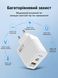 Зарядний пристрій LEXEGO UN-20, 65W, GaN, USB-C, білий UN-20W фото 4
