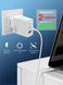 Зарядний пристрій LEXEGO UN-20, 65W, GaN, USB-C, білий UN-20W фото 5
