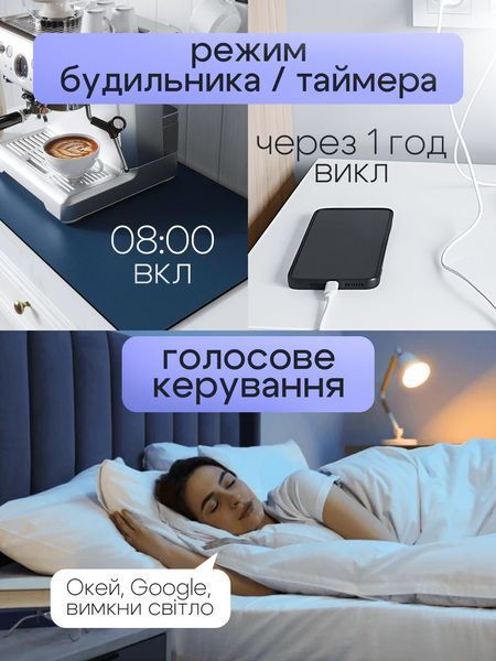 Розумна розетка LEXEGO ST-20A, Wi-Fi, 20A, Tuya, білий ST-20A-W фото