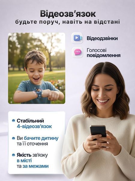 Дитячий смарт-годинник LEXEGO KSW56, 1.83&Prime;, GPS, 4G, темно-синій KSW56-BL фото