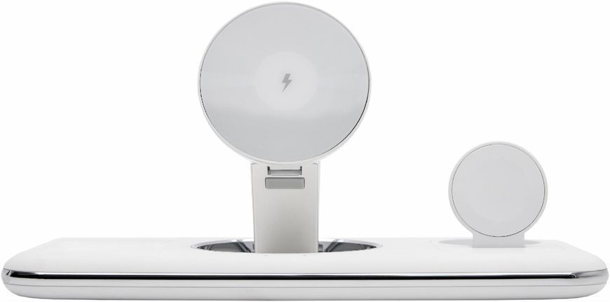 Бездротова док-станція LEXEGO WCSV18, 3в1, MagSafe, білий WCSV18-W фото