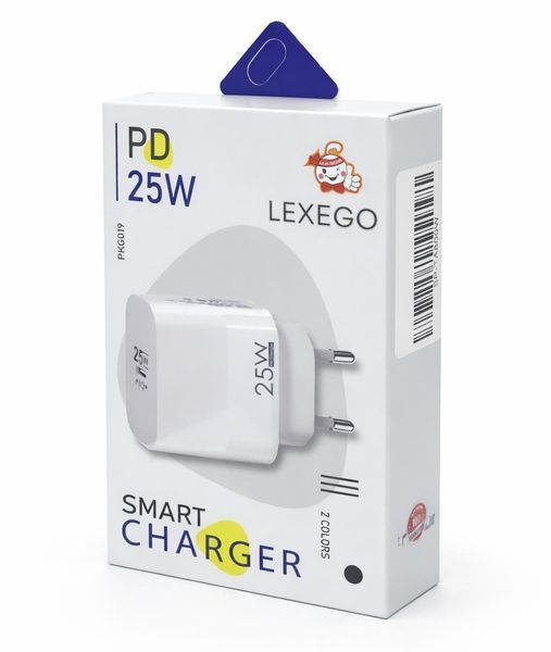 Зарядное устройство LEXEGO EP-TA800, 25W, PD, белый EP-TA800W фото